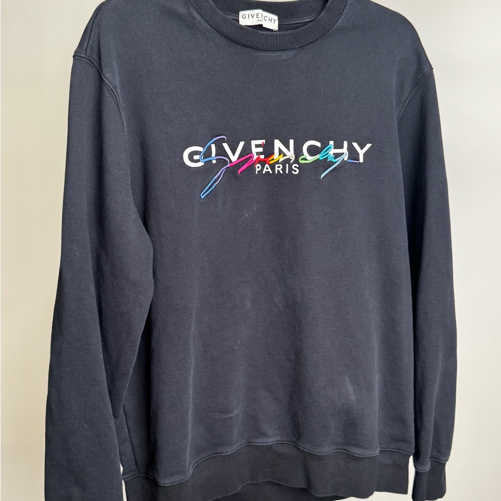 GIVENCHY Embroidered Rainbow Logo Sweater